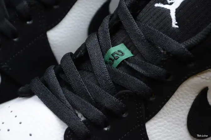 Rep TBK Jordan 553558-113 Air White 1 Green Low Mystic Black 0509